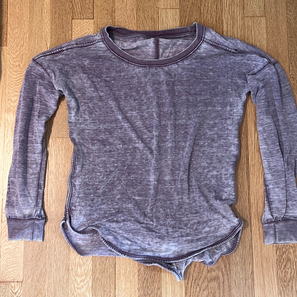 Cute purple size small long sleeve pajama shirt